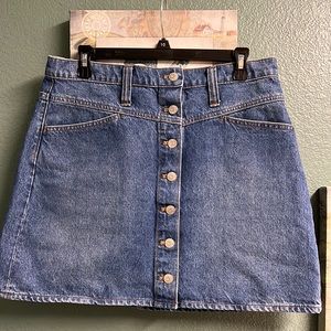 Madewell denim skirt